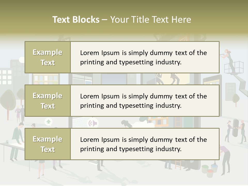 Work Upload Network PowerPoint Template