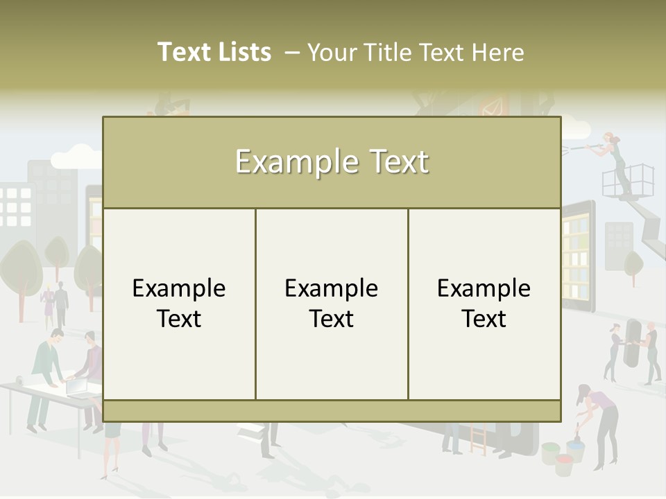 Work Upload Network PowerPoint Template