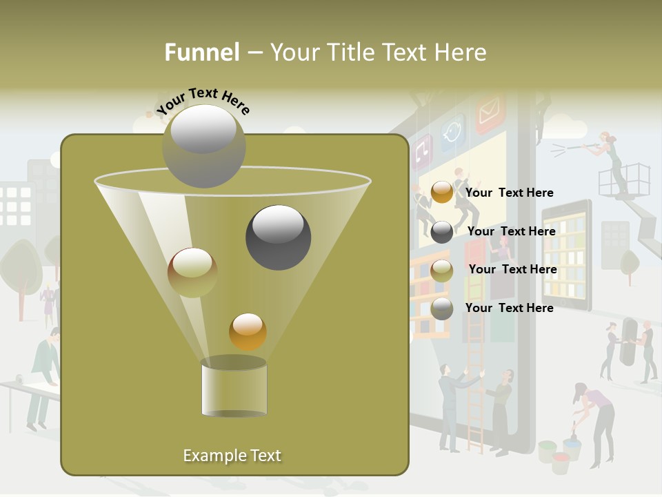 Work Upload Network PowerPoint Template