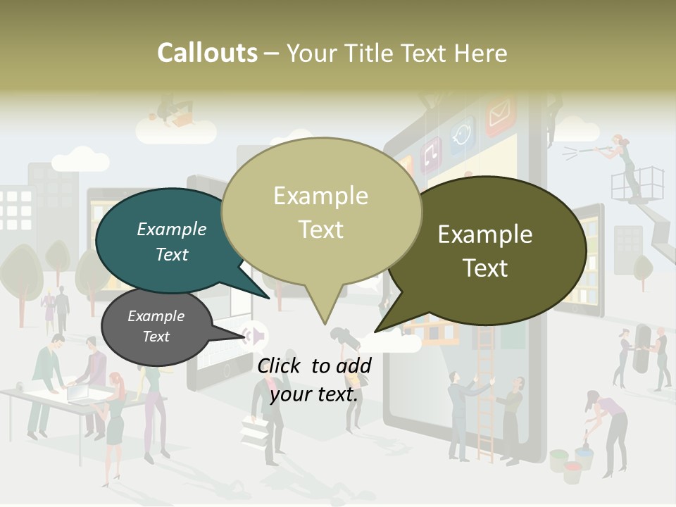 Work Upload Network PowerPoint Template
