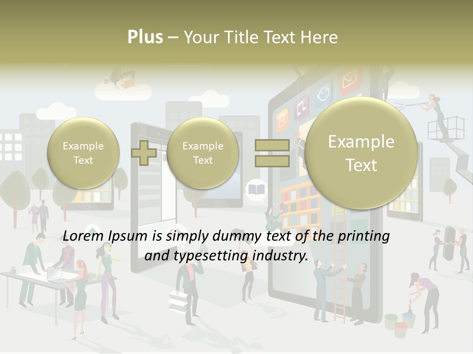 Work Upload Network PowerPoint Template