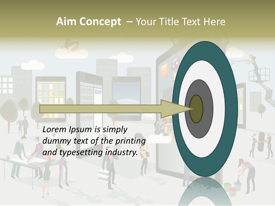 Work Upload Network PowerPoint Template