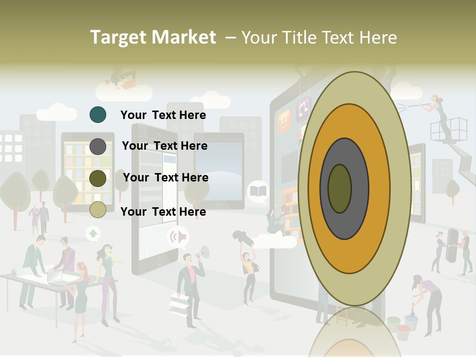 Work Upload Network PowerPoint Template