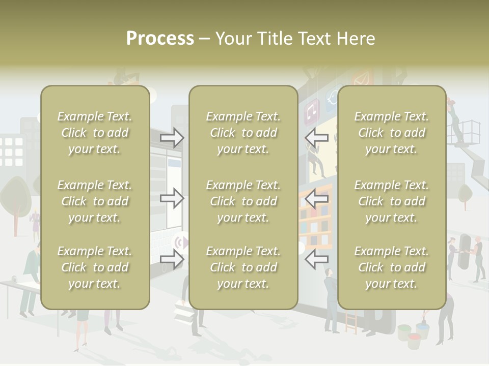 Work Upload Network PowerPoint Template