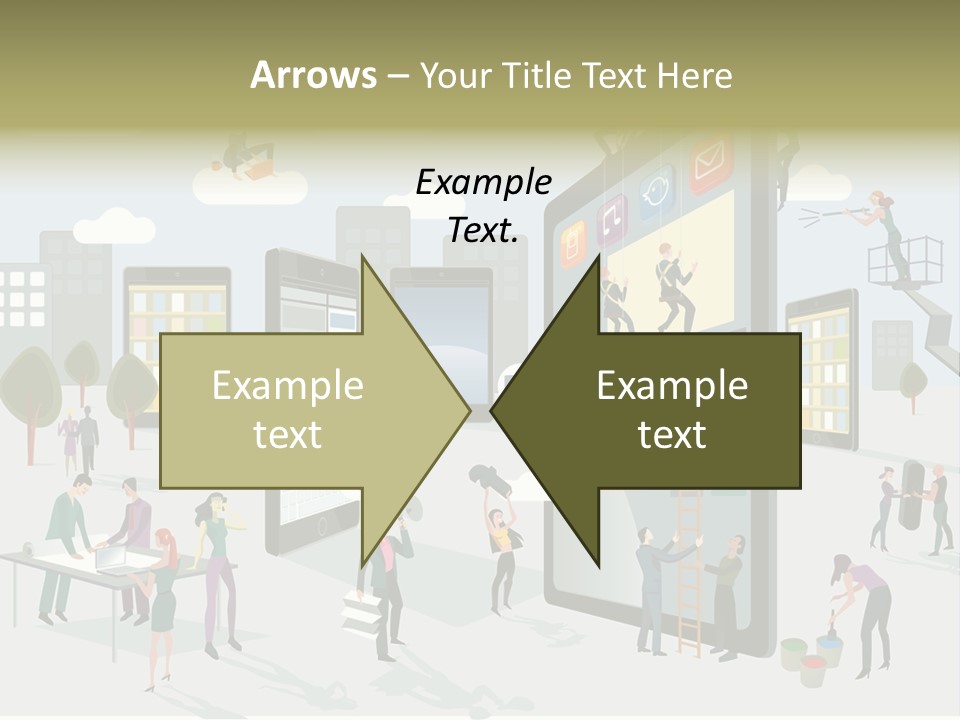 Work Upload Network PowerPoint Template