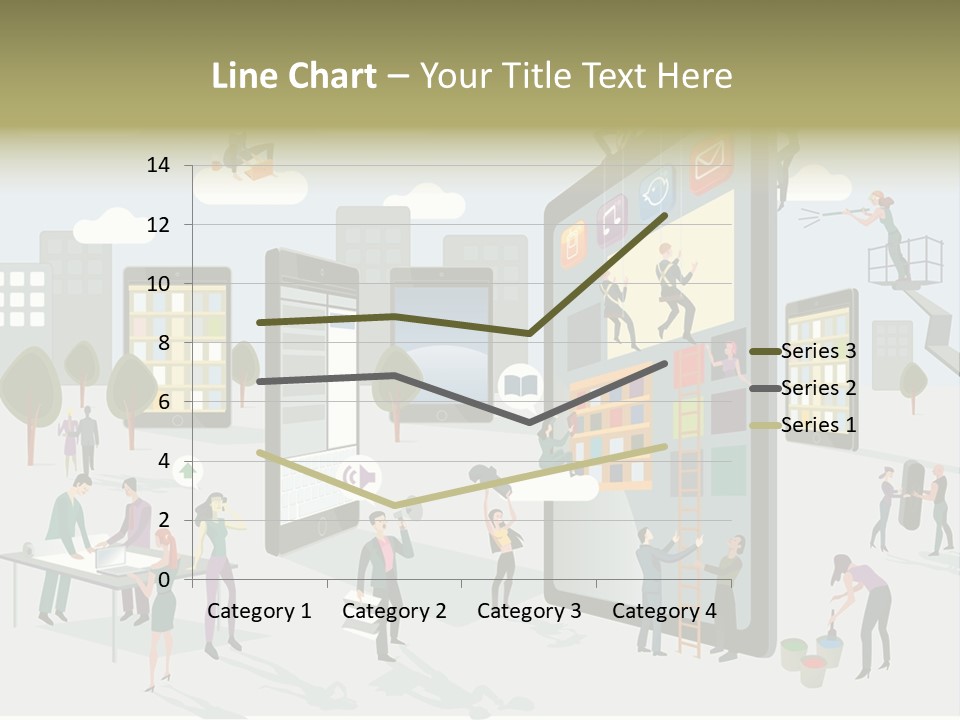 Work Upload Network PowerPoint Template