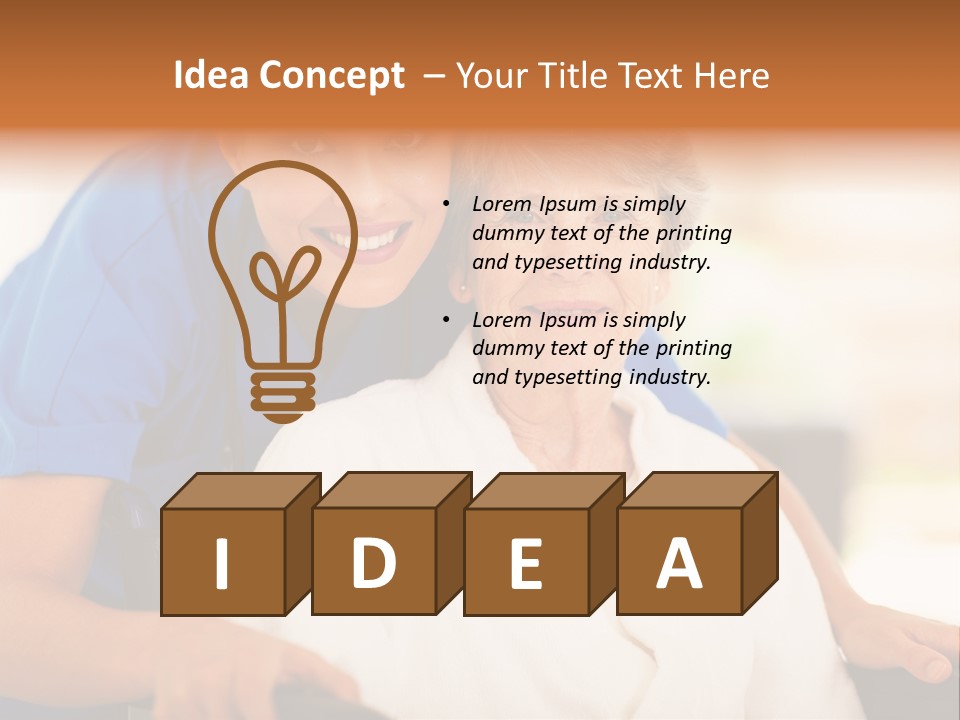 Work White Pretty PowerPoint Template