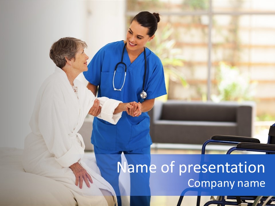 Care Help Smiling PowerPoint Template