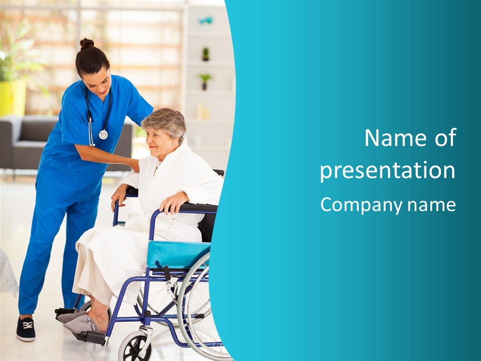 Blue Care Joyful PowerPoint Template