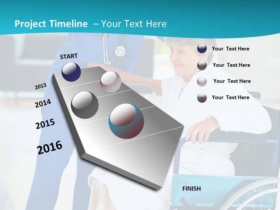 Blue Care Joyful PowerPoint Template