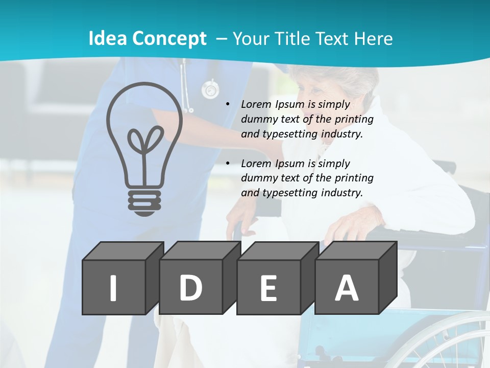 Blue Care Joyful PowerPoint Template