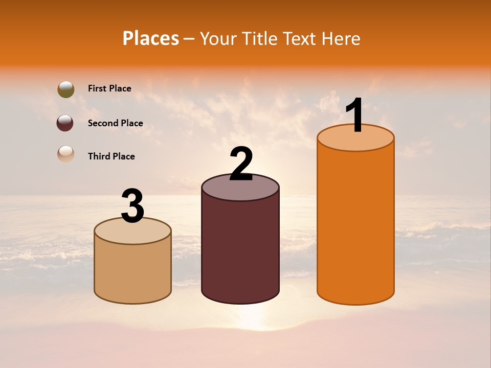 Surf Sandy Dusk PowerPoint Template