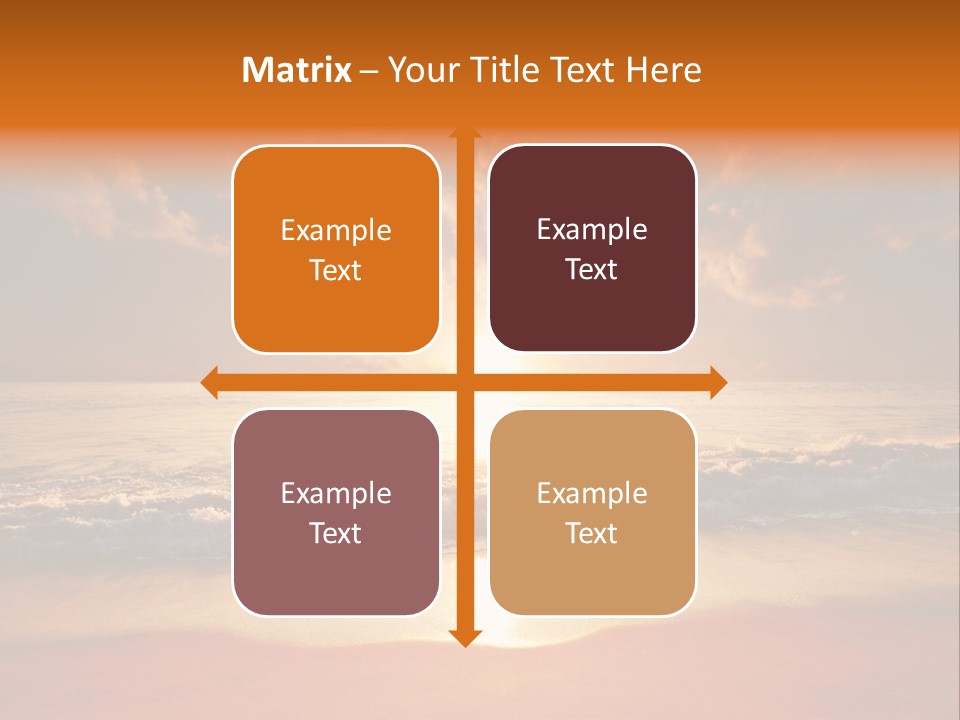 Surf Sandy Dusk PowerPoint Template