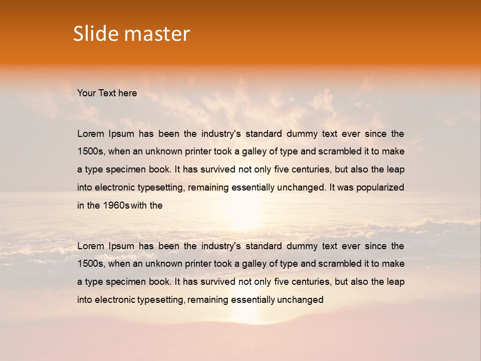 Surf Sandy Dusk PowerPoint Template