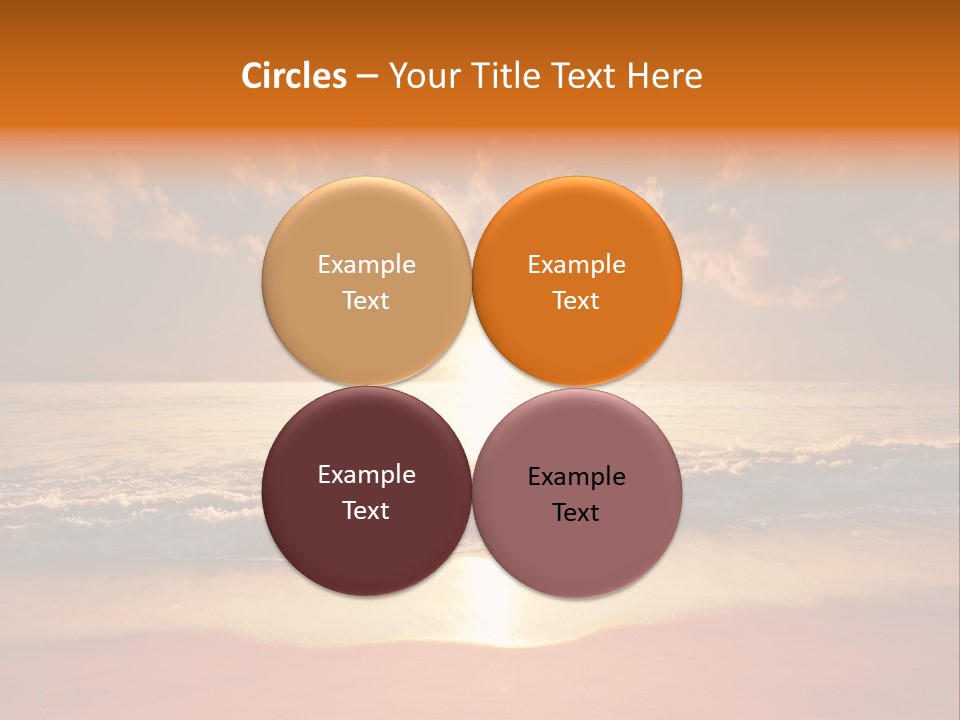 Surf Sandy Dusk PowerPoint Template