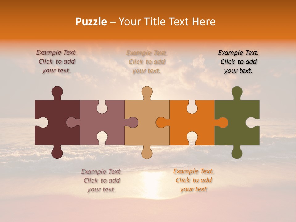 Surf Sandy Dusk PowerPoint Template