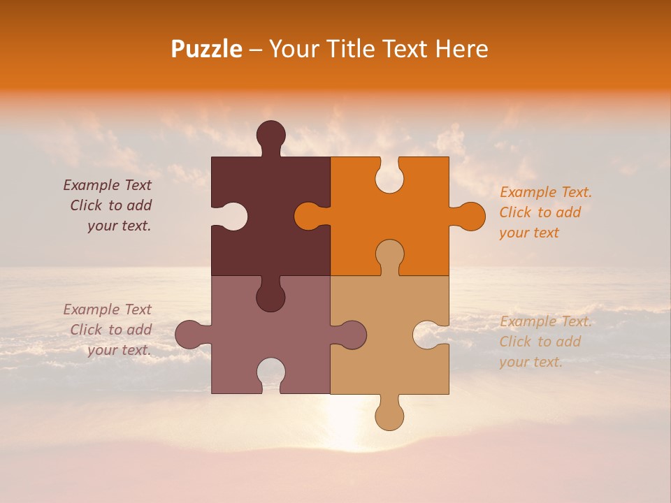 Surf Sandy Dusk PowerPoint Template