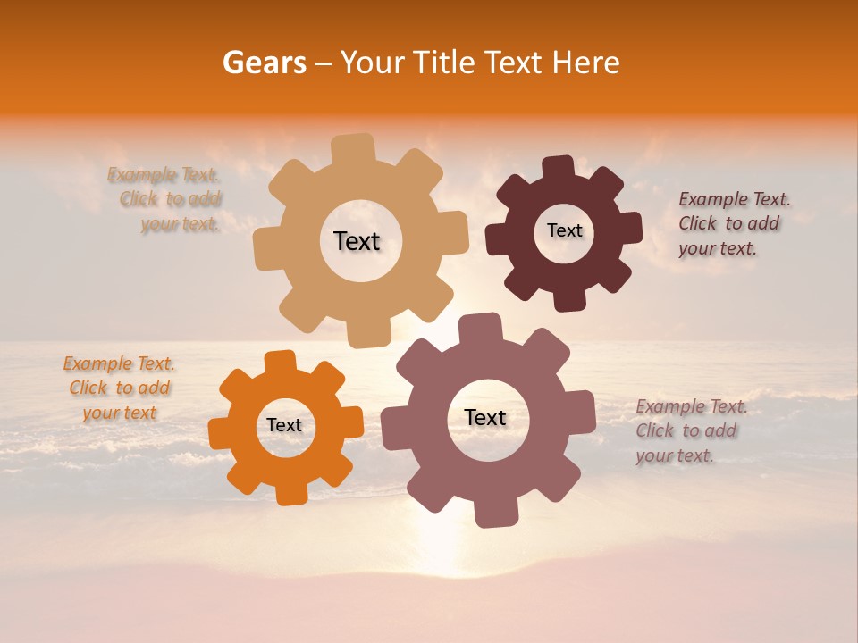 Surf Sandy Dusk PowerPoint Template