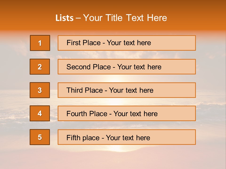 Surf Sandy Dusk PowerPoint Template