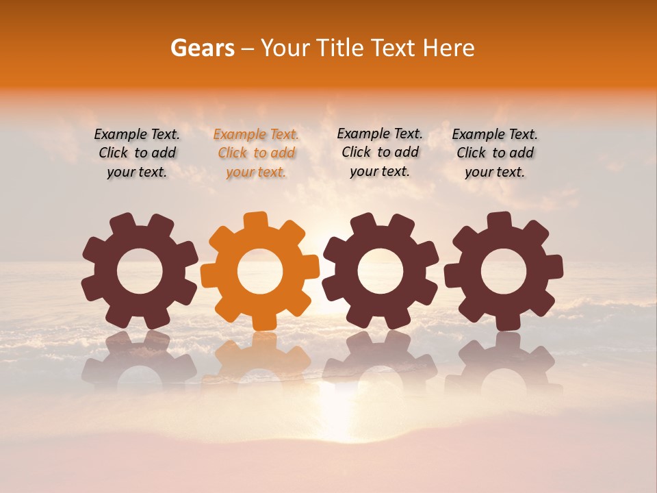 Surf Sandy Dusk PowerPoint Template