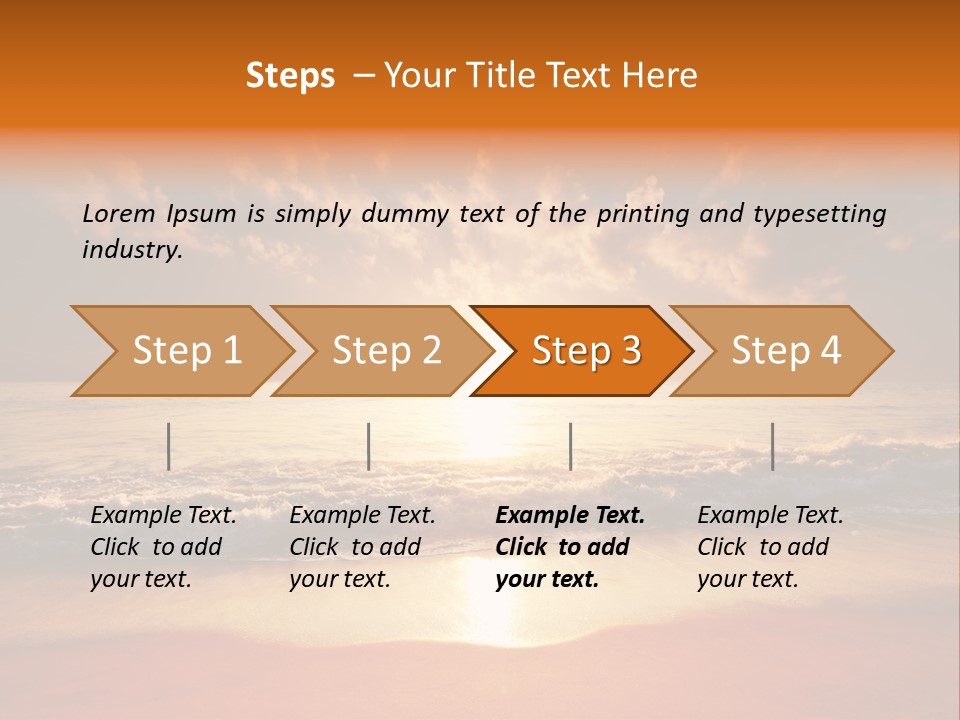 Surf Sandy Dusk PowerPoint Template
