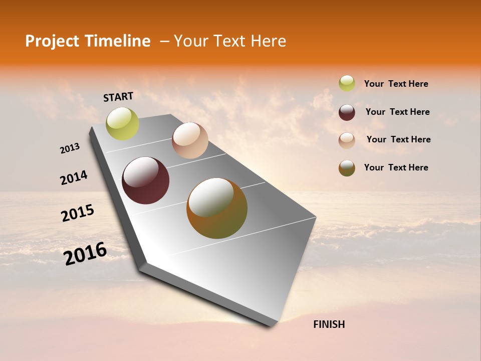 Surf Sandy Dusk PowerPoint Template