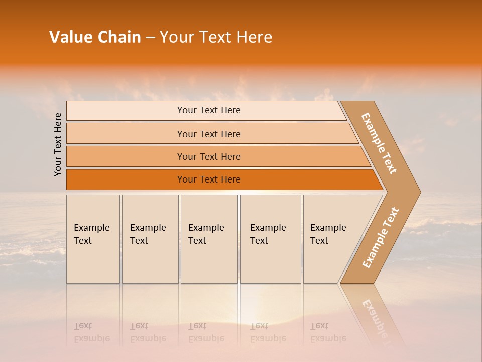 Surf Sandy Dusk PowerPoint Template