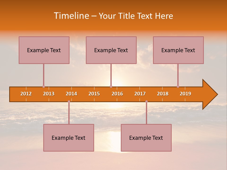 Surf Sandy Dusk PowerPoint Template