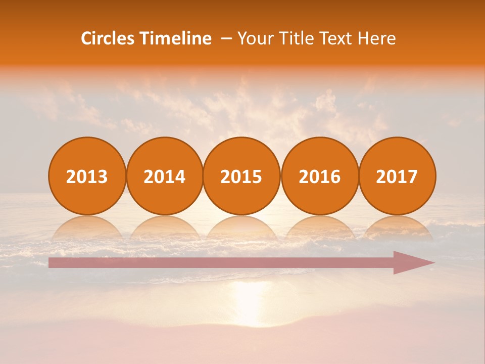 Surf Sandy Dusk PowerPoint Template