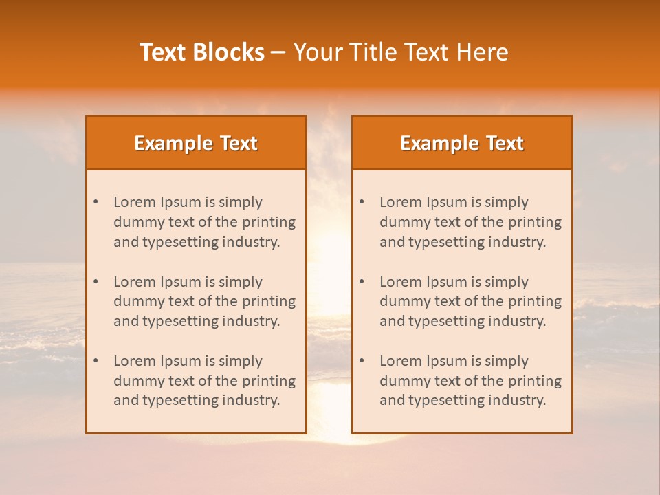 Surf Sandy Dusk PowerPoint Template