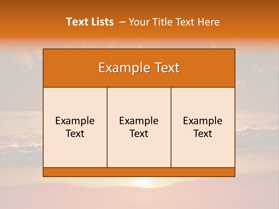 Surf Sandy Dusk PowerPoint Template