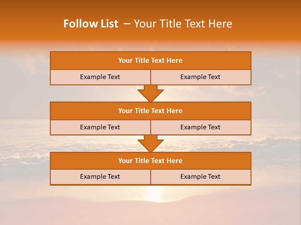 Surf Sandy Dusk PowerPoint Template