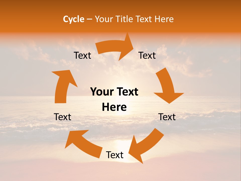 Surf Sandy Dusk PowerPoint Template