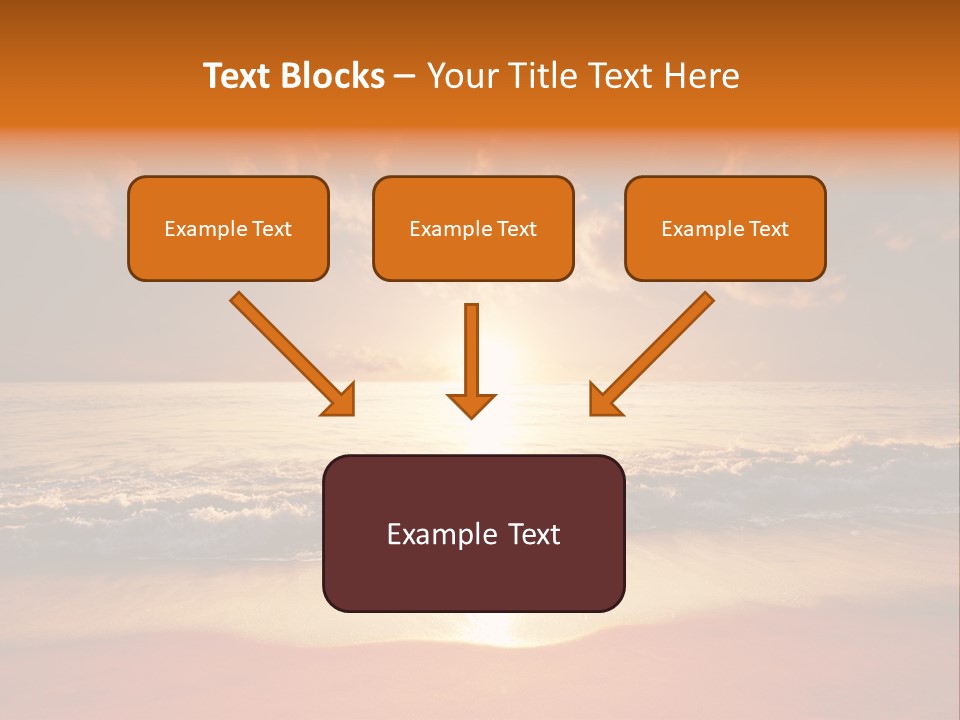 Surf Sandy Dusk PowerPoint Template