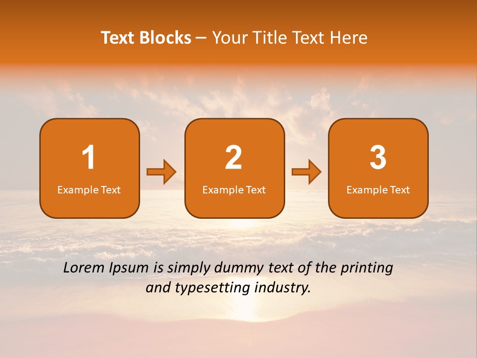Surf Sandy Dusk PowerPoint Template