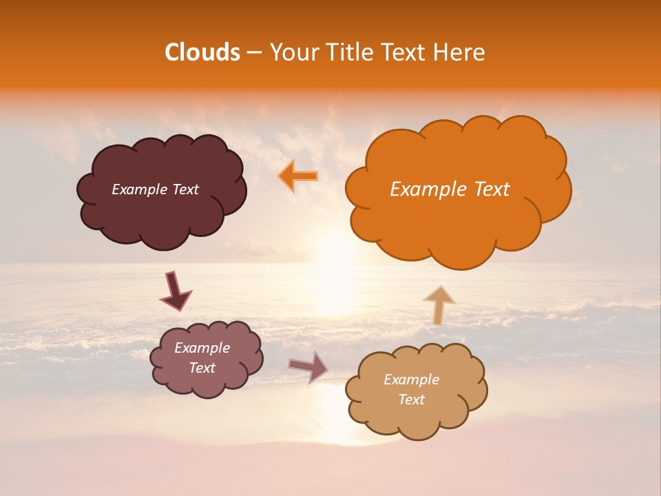 Surf Sandy Dusk PowerPoint Template