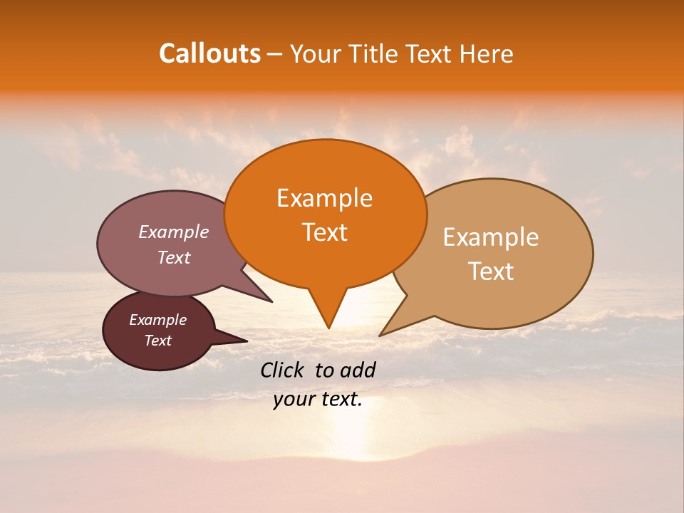 Surf Sandy Dusk PowerPoint Template