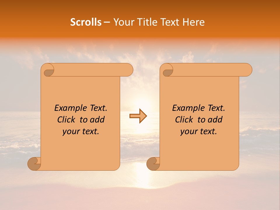 Surf Sandy Dusk PowerPoint Template