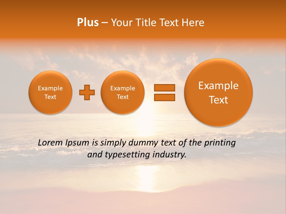 Surf Sandy Dusk PowerPoint Template