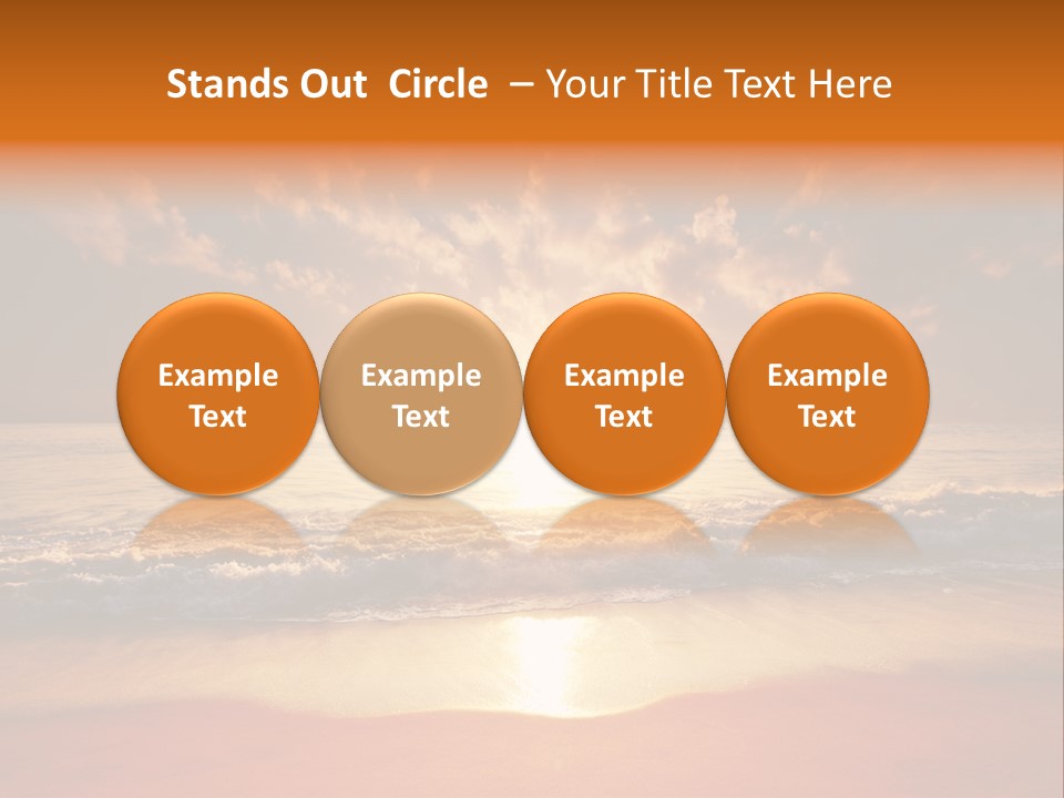 Surf Sandy Dusk PowerPoint Template