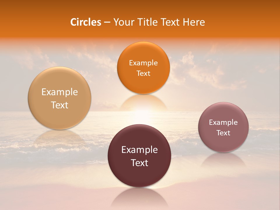 Surf Sandy Dusk PowerPoint Template