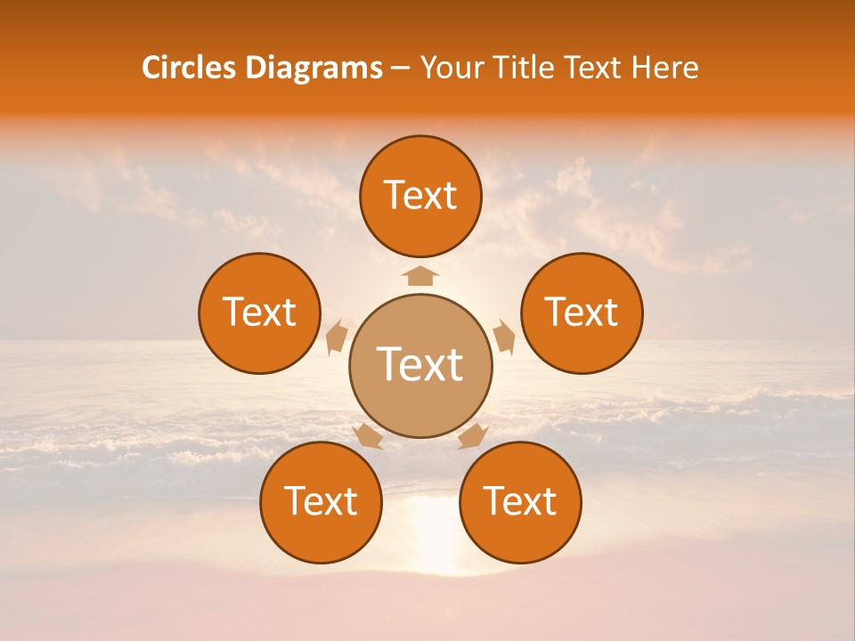 Surf Sandy Dusk PowerPoint Template