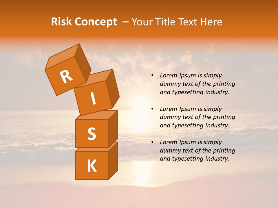 Surf Sandy Dusk PowerPoint Template