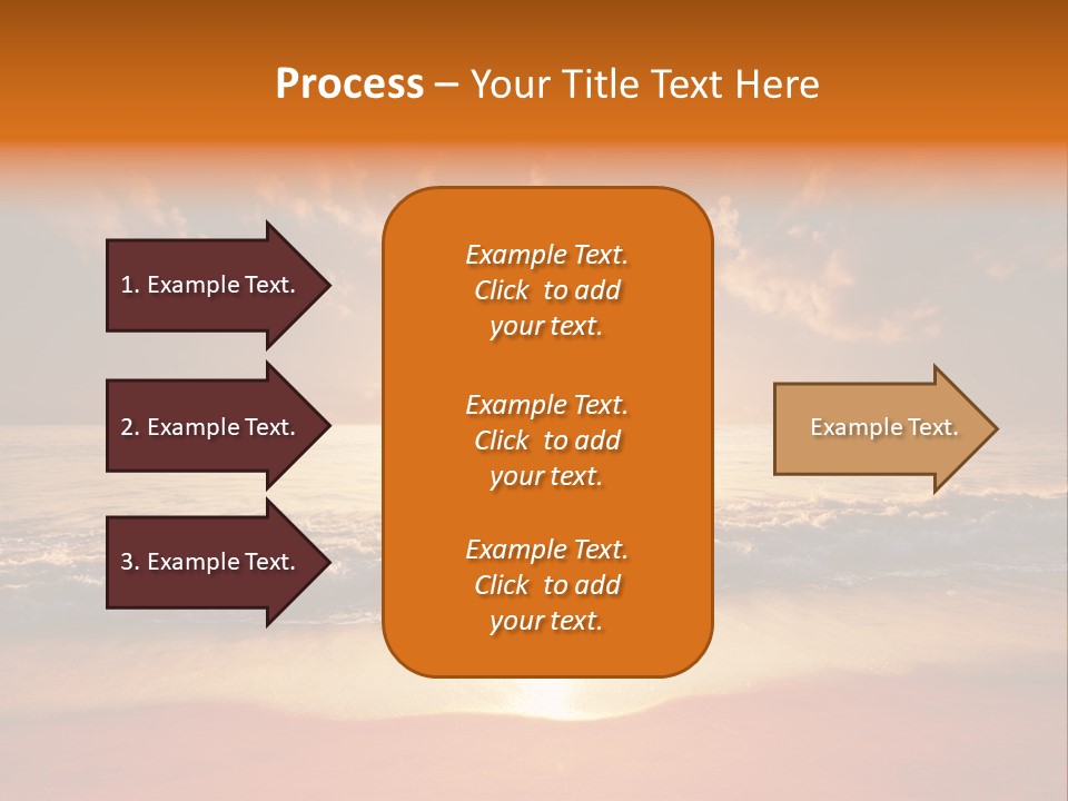 Surf Sandy Dusk PowerPoint Template
