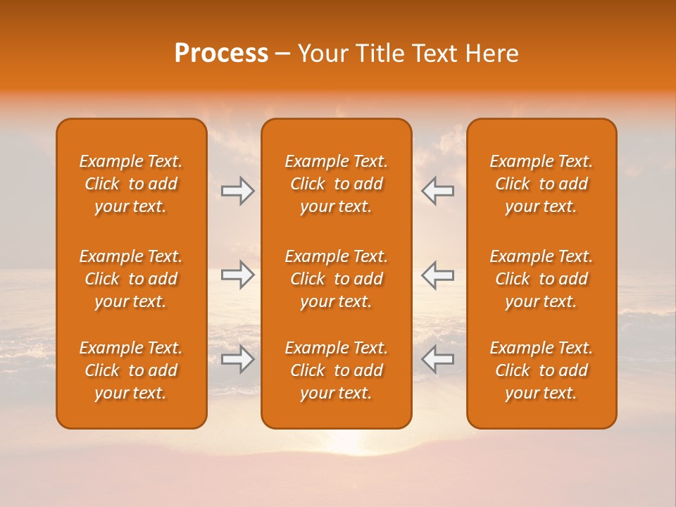 Surf Sandy Dusk PowerPoint Template
