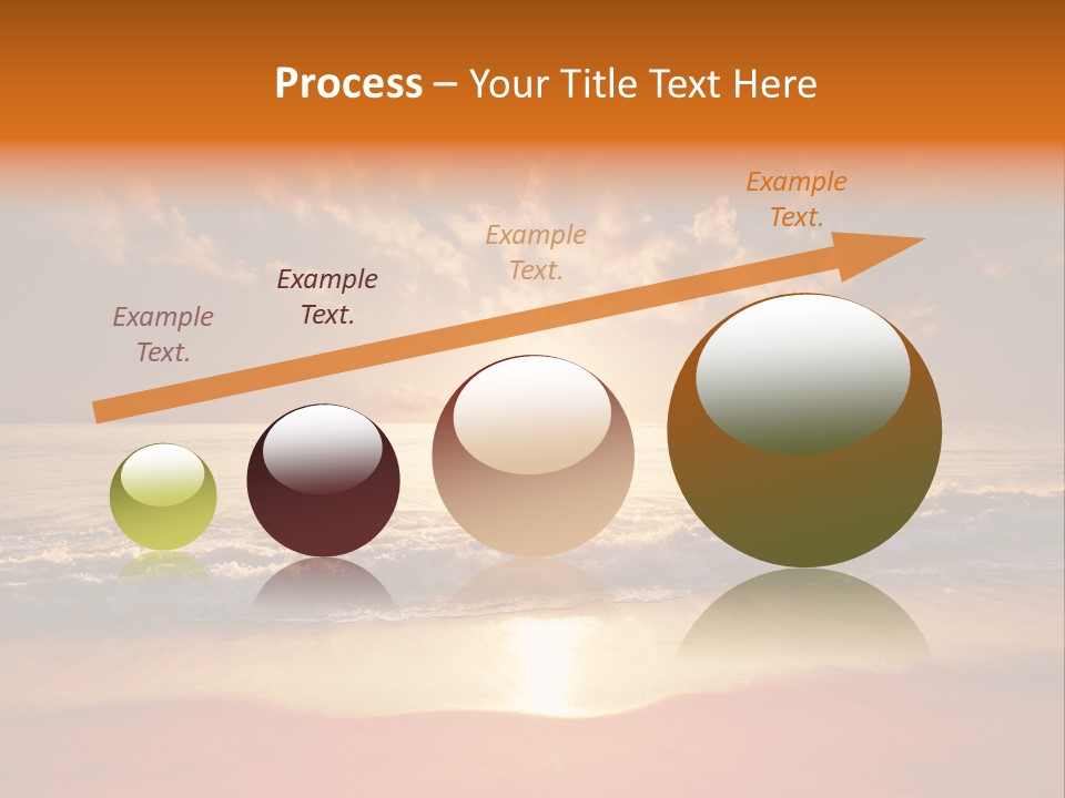 Surf Sandy Dusk PowerPoint Template