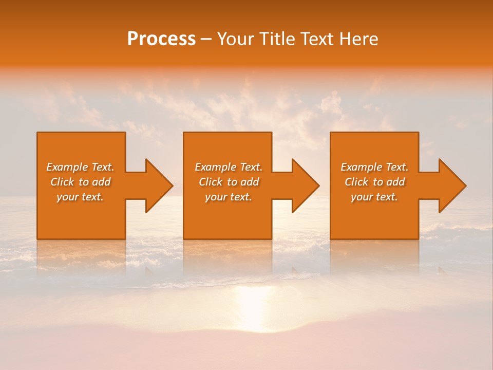 Surf Sandy Dusk PowerPoint Template