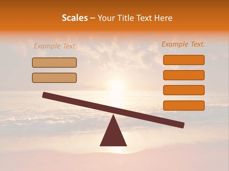 Surf Sandy Dusk PowerPoint Template