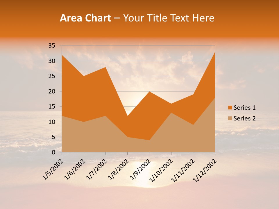 Surf Sandy Dusk PowerPoint Template