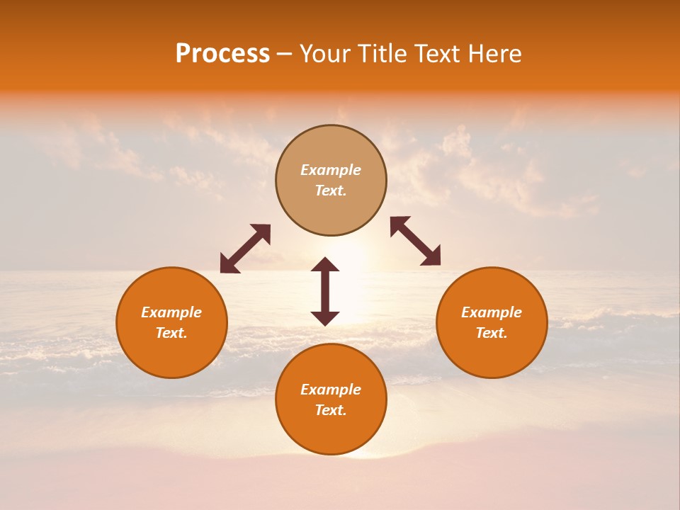 Surf Sandy Dusk PowerPoint Template